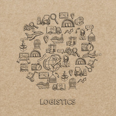 Logistic Sketch Icons