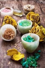 jade stack flavored with sea salt for Spa treatments