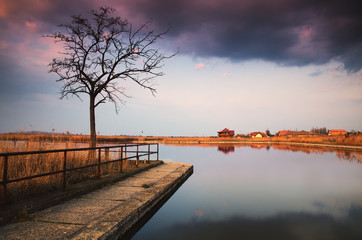 Amazing lake landscape