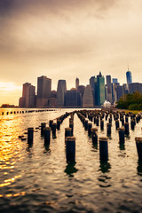 Manhattan Skyline at Sunset