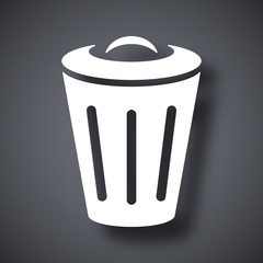 Vector trash can icon