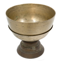 Antique brass bowl for asian special ceremony