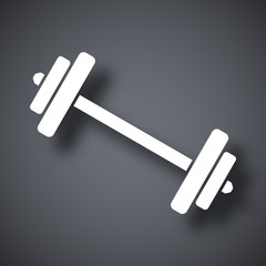 Vector barbell icon