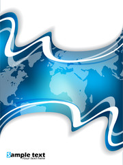 Blue corporate brochure design