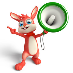 Easter bunny with Loudspeaker