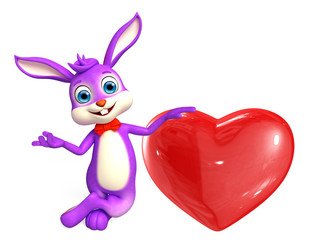 Easter bunny with Heart
