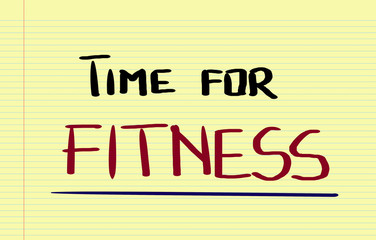 Time For Fitness Concept