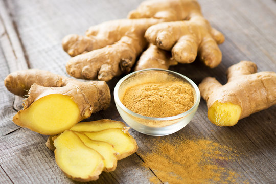 Ginger  on wooden table
