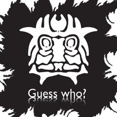 original face masks ancient gods, for tattoo and ancient amulets