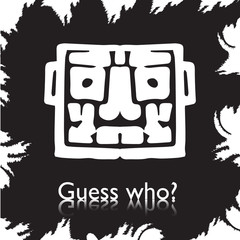 original face masks ancient gods, for tattoo and ancient amulets