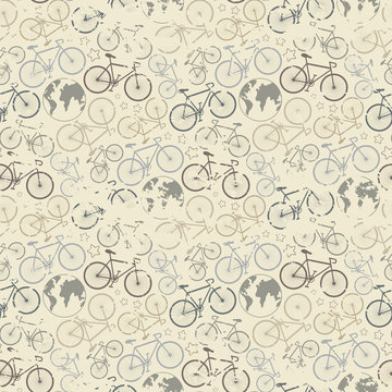 Bicycle grunge pattern