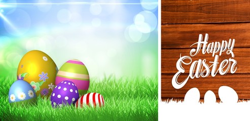 Composite image of happy easter