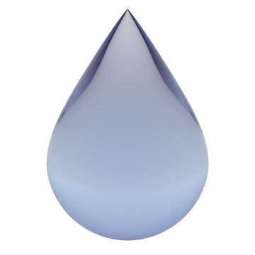 falling clear water drop