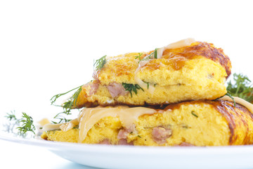 scrambled eggs with fresh herbs