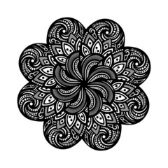 Beautiful Deco Mandala (Vector), Patterned Design, Amulet