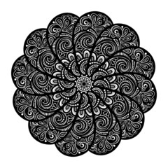 Beautiful Deco Mandala (Vector), Patterned Design, Amulet