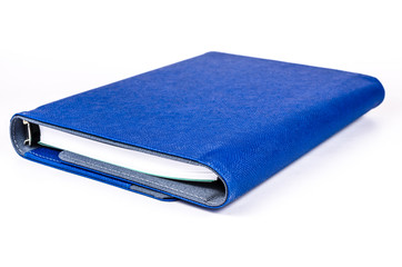 Luxury blue leather organizer