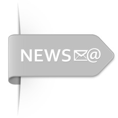 Long light gray arrow sticker – NEWS