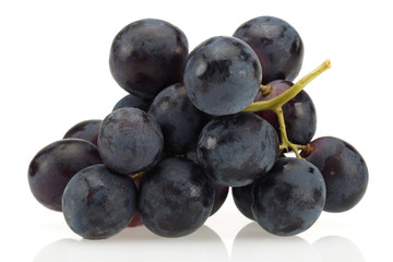 Black bunch of grapes