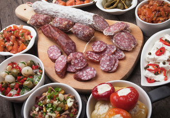 Spanish tapas food