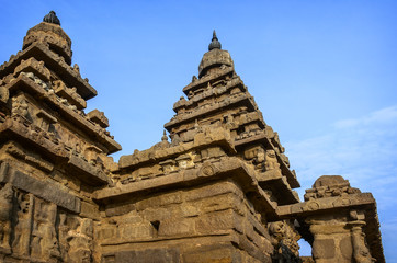 Ancient Shore temple  in  Mahabalipuram