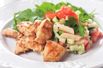 Chicken and pasta salad