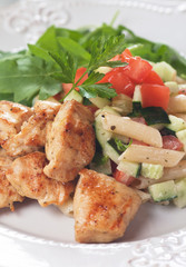 Chicken and pasta salad