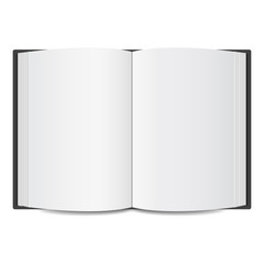 open book blank mockup