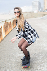 Beautiful Skateboarder