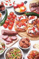 Tapas or antipasto food