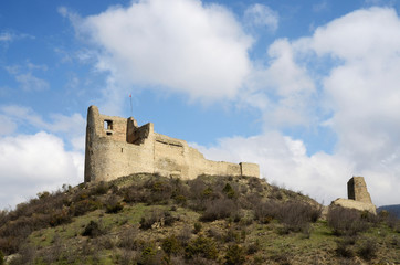 Fototapeta na wymiar Ruins of Bebris Tsikhe Fortress near Mtskheta ,Georgia,Caucasus