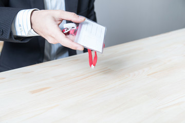 ビジネスの手元