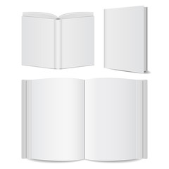 open book blank set
