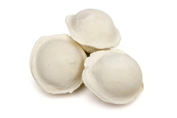 pelmeni on the white background