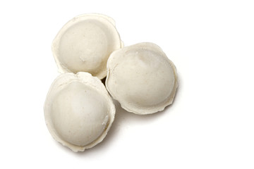 pelmeni on the white background