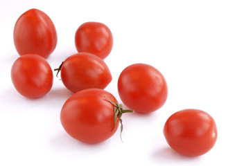 cherry tomatoes Isolated on white background