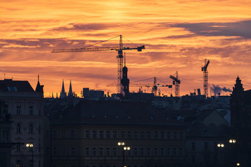 Fototapeta na wymiar Morning in Prague