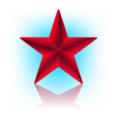 illustration of red star