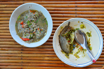 chili paste and fermented fish