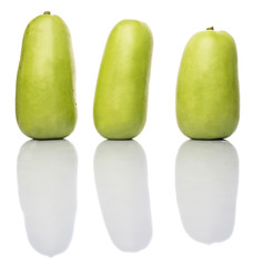 Calabash vegetable over white background