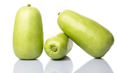 Calabash vegetable over white background