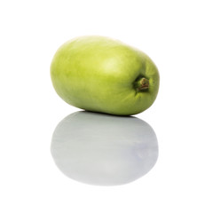 Calabash vegetable over white background