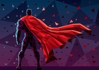 Low Poly Superhero © Malchev
