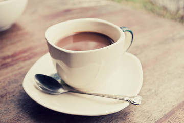 Cup of coffee.