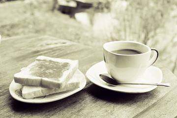 Cup of coffee.