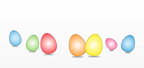 Easter Eggs - Light Color Gradient Effect
