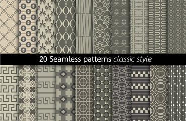 Geometric Seamless Patterns.vector