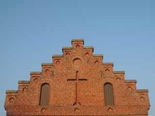 Stairway to Heaven - gable of church with cross