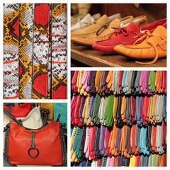 Fototapeta premium colorful accessories collection -images from San Lorenzo market