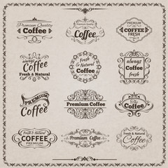 Coffee Emblem Set